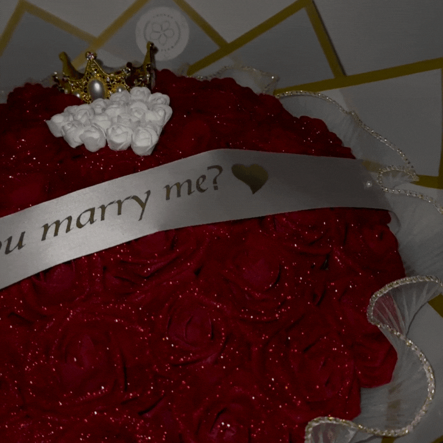 Blossom Proposal Bouquet® | 𝗥𝗼𝘆𝗮𝗹-𝗚𝗹𝗶𝘁𝘇𝗲𝗿-𝗦𝘁𝗼𝗳𝗳𝗿𝗼𝘀𝗲𝗻